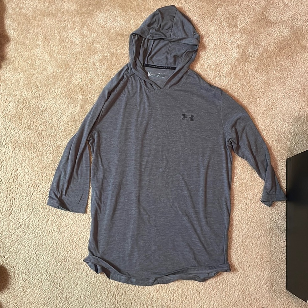 Under Armour Theadborne 3/4 Sleeve Hooded Tee